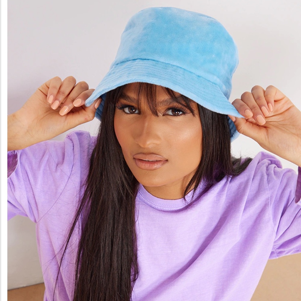 Blue bucket hat
